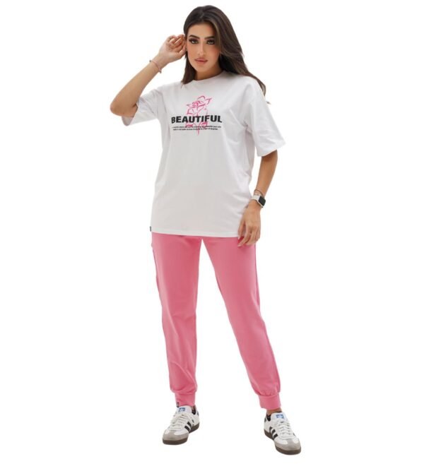 40 Beautiful zip hoodie + T-shirt set